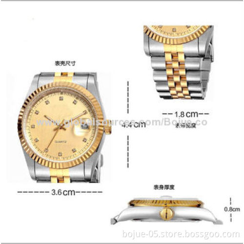 2014 Business Watches with Japan Movement and Gold Color